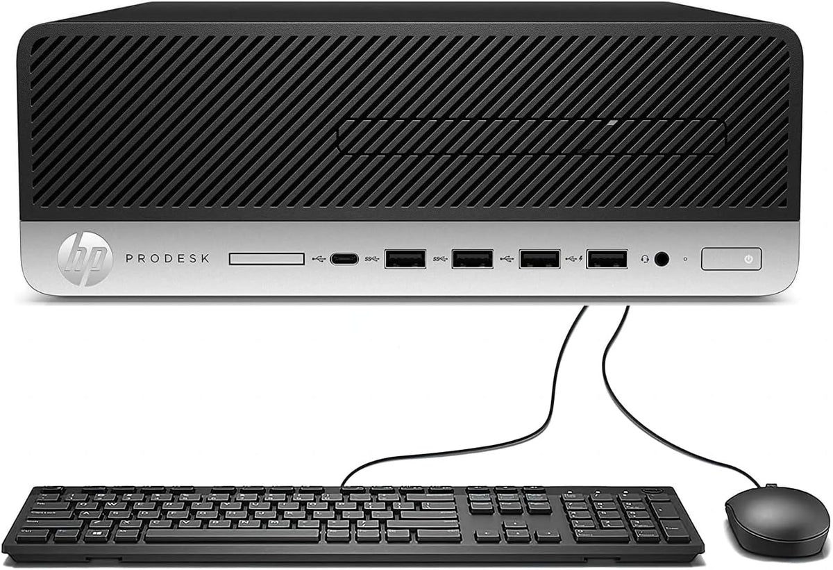 HP ProDesk 600 G4 (SFF) Desktop Computer, Intel i5-8500 Six Core (8th Gen),  32GB RAM, 512GB SSD, USB-C, USB Keyboard USB Mouse & WiFi, Bluetooth,