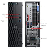 Refurbished Dell OptiPlex 3060 Desktop Computer PC (SFF) - Small Form Factor ;Intel Core i5-8500 Hexa Core 8th Gen up to 4.10 GHz, 16GB DDR4 RAM, 512GB SSD , Intel UHD 630 Graphics, 10/1000 Network (RJ-45), USB Wired Keyboard &amp; Mouse Combo, USB Wireless Adapter, Windows 11 Pro, Grade A Refurbished, 1 Year Warranty