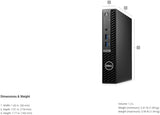 Dell OptiPlex 7010 Micro Desktop | Tiny Form Factor | Intel Core i5-13500T (14-C) @ 4.60 GHz Boost (13th Gen), 16GB DDR5 RAM, 512GB SSD NVMe, Intel UHD Graphics 770, DisplayPort, USB-C, WiFi 6, Windows 11 Pro | Grade A (Certified Refurbished) - Warranty Dell