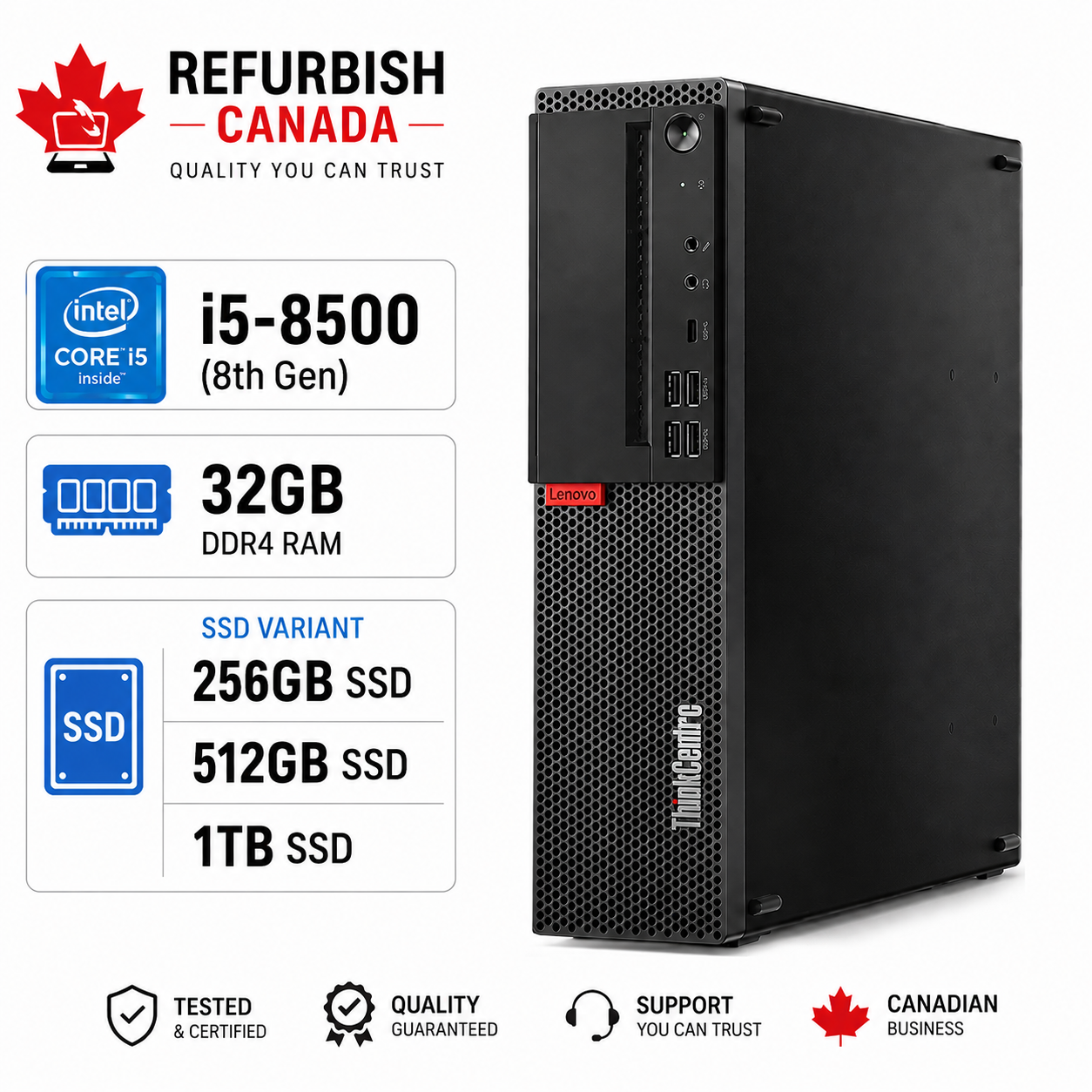 Lenovo® ThinkCentre PCs - High-Performance & Memory - ThinkCentre