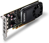 PNY Nvidia Quadro P1000 4GB GDDR5 4x4K PCI-E x16 Video Card ,4K Displays @ 60Hz | NVIDIA Professional Graphics Card, Four DisplayPort 1.4 with Audio (VCQP1000-PB) | Refurbish Canada