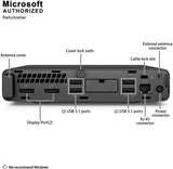 HP ProDesk 600 G4 Mini PC Desktop Computer | Intel Core i5-8500T Boost @ 3.50GHz (8th Gen) | 8GB RAM-32GBRAM | 256GB SSD-512GB SSD | Intel UHD Graphics | Windows 11 Pro | Keyboard & Mouse Included | Grade A Certified Refurbished | Warranty Included HP
