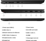 Lenovo ThinkPad L13 Yoga 13.3" FHD (1080p) Versatile 2-in-1 Notebook Tablet + Stylus (Touchscreen) - Intel Core i5-10310U up to 4.40 GHz Quad-Core (10th Gen) | 16GB RAM, 512GB NVMe SSD, USB-C, HDMI | Windows 11 - (Certified Refurbished) - 1 Year Warranty - Ports 
