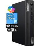 Lenovo ThinkCentre M70q Gen 5 Tiny Desktop | Intel Core i5-14400T (14th Gen) | 16GB DDR5 | 512GB PCIe 4.0 NVMe SSD | HDMI, RJ-45 LAN | Wi-Fi 6E | Windows 11 Pro, Grade A (Certified Refurbished), Warranty Lenovo