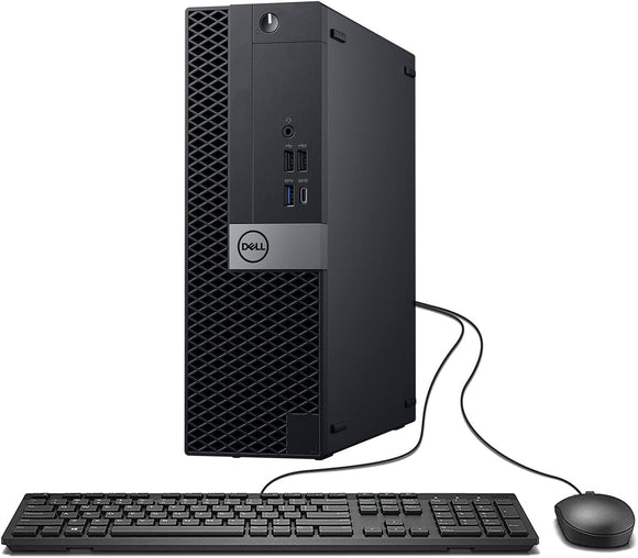 Dell OptiPlex 7050 (SFF) Desktop PC | Intel Core i5-6500 (6th Gen) 3.60 GHz, 16GB DDR4 RAM, 256GB NVMe M.2 SSD, USB-C, USB 3.0 & HDMI, DisplayPort, 1GBe LAN  Port, Includes Wi-Fi, Keyboard & Mouse | Windows 10 Pro, Certified Refurbished- 1 Year Warranty