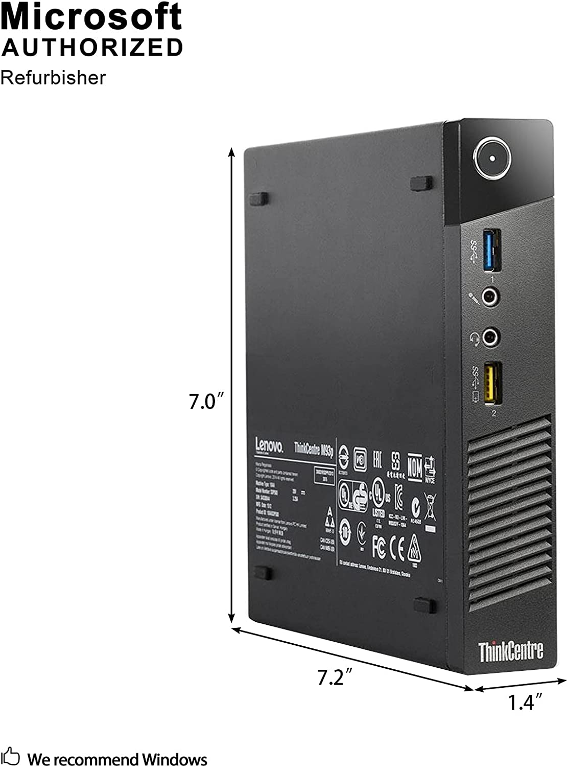 Refurbished Lenovo M93P Tiny Desktop PC 16GB 256SSD | Canada