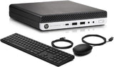 HP EliteDesk 800 G5 Mini Desktop | Intel Core i5-9500 up to 4.40GHz (9th Gen) | 8GB RAM | 256GB SSD | Intel UHD 630 | 2x DisplayPort (4K), USB-C, WIFI | Windows 11 Pro | Grade A Certified Refurbished | Warranty Included HP