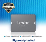 Lexar NS100 2.5” SATA III (6GB/S) 256GB Solid-State Drive, SATA III 2.5" Internal SSD  , New
