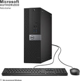 Dell OptiPlex 3050 (SFF) Desktop  | Intel Core i3-7100 (7th Gen) 3.90 GHz, 16GB DDR4 RAM, 256GB NVMe M.2 SSD, USB3.0 & HDMI, DisplayPort, 1GBe LAN  Port, Includes Wi-Fi, Keyboard & Mouse | Windows 10 Pro, Certified Refurbished- 1 Year Warranty