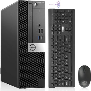 Dell OptiPlex 5060 Desktop Computer (SFF), Intel i5-8500 (8th Gen) Hexa-Core, 32GB RAM, 1TB SSD NVMe M.2 SSD, DisplayPort & HDMI, USB 3.0, USB Keyboard & Mouse Combo, WiFi, Intel UHD Graphics 630, Windows 11 Pro, Grade A (Certified Refurbished), Warranty