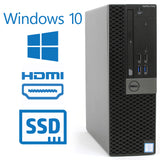 Dell OptiPlex 7040 (SFF) Desktop  | Intel i5-6500 (6th Gen) Quad-Core @ 3.20 GHz, 16GB RAM, 256GB M.2 NVMe SSD, USB3.0, HDMI, RJ-45 LAN, DisplayPort, Includes Wi-Fi & Bluetooth, Keyboard & Mouse, Windows 10 Pro | Certified Refurbished - 1 Year Warranty