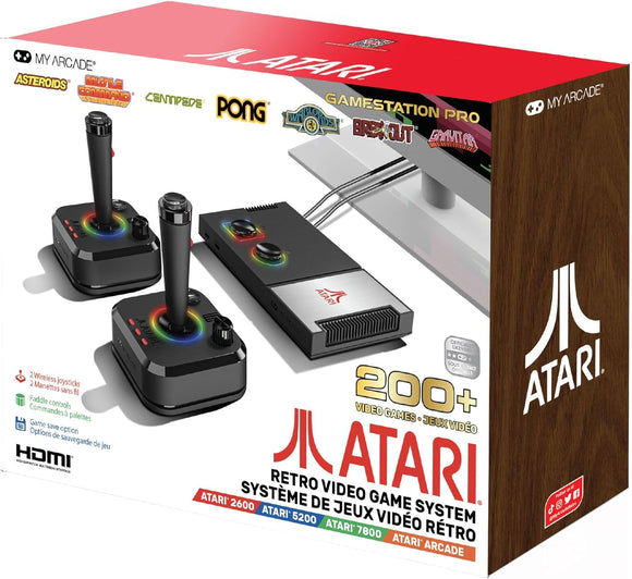 My Arcade Atari GameStation Pro: Video Game Console w/ 200+ Games, Wireless Joysticks | My Arcade Atari Gamestation Pro Retro Video Game System