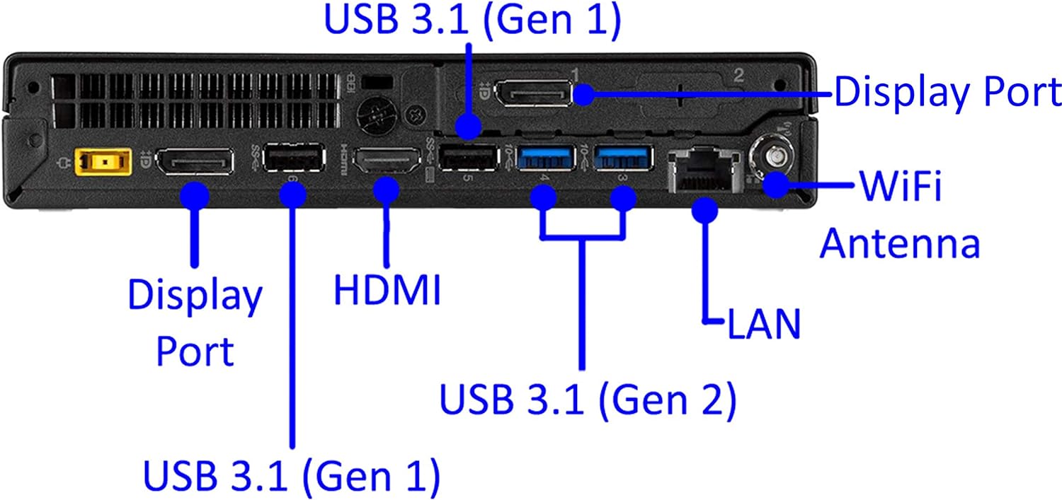 Lenovo ThinkCentre M920Q Refurbished Tiny Desktop PC, i5-8500T 16GB ...