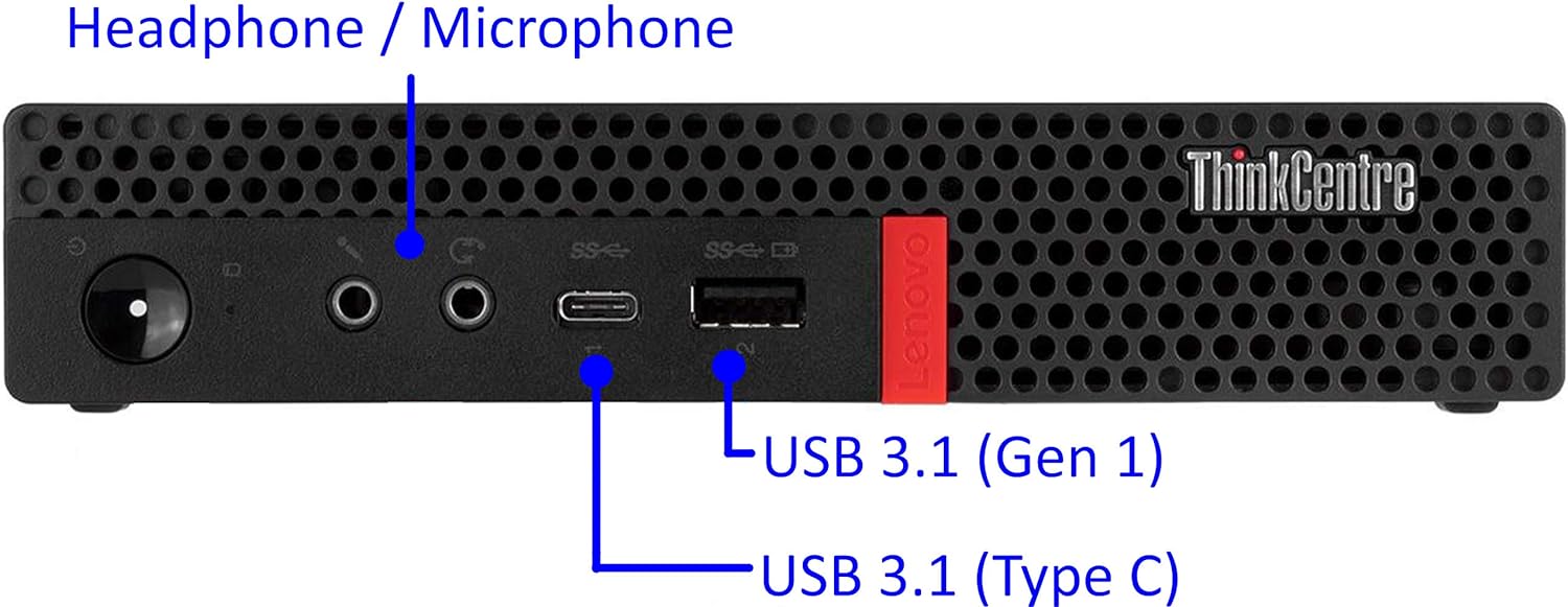 Lenovo ThinkCentre M920Q Refurbished Tiny Desktop PC, i5-8500T