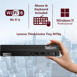 Lenovo ThinkCentre M70q Gen 5 Tiny Desktop | Intel Core i5-14400T (14th Gen) | 16GB DDR5 | 512GB PCIe 4.0 NVMe SSD | HDMI, RJ-45 LAN | Wi-Fi 6E | Windows 11 Pro, Grade A (Certified Refurbished), Warranty Lenovo