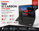 Lenovo ThinkPad X1 Carbon 7th Gen Laptop | 14" FHD | Intel Core i7-8665U up to 4.80GHz (8th Gen) | 16GB RAM | 256GB SSD | Intel UHD Graphics 620 | Webcam | WiFi | Windows 11 Pro | Certified Refurbished (Grade A) | Warranty Included Lenovo