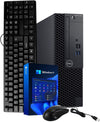 Dell OptiPlex 3060 Desktop Computer (SFF), Intel i5-8500 (8th Gen) Hexa-Core, 16GB RAM, 256GB NVMe M.2 SSD, DisplayPort & HDMI, USB 3.0, USB Keyboard & Mouse Combo, WiFi, Intel UHD Graphics 630, Windows 11 Pro, Grade A (Certified Refurbished), Warranty