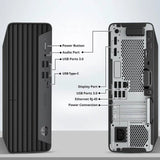 HP EliteDesk 805 G6 (SFF) Desktop Computer | AMD Ryzen 5 PRO 4650G (6 Core) 3.70GHz, 16GB DDR4 RAM, 256GB NVMe M.2 SSD, 2x Display Port, AMD Radeon Vega Graphics, USB-C, RJ45, Wi-Fi, Keyboard & Mouse | Refurbished | Windows 11 Pro - 1 YEAR WARRANTY