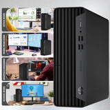 HP EliteDesk 805 G6 (SFF) Desktop Computer | AMD Ryzen 5 PRO 4650G (6 Core) 3.70GHz, 16GB DDR4 RAM, 256GB NVMe M.2 SSD, 2x Display Port, AMD Radeon Vega Graphics, USB-C, RJ45, Wi-Fi, Keyboard & Mouse | Refurbished | Windows 11 Pro - 1 YEAR WARRANTY
