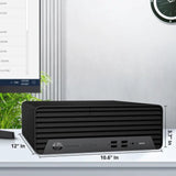 HP EliteDesk 805 G6 (SFF) Desktop Computer | AMD Ryzen 5 PRO 4650G (6 Core) 3.70GHz, 16GB DDR4 RAM, 256GB NVMe M.2 SSD, 2x Display Port, AMD Radeon Vega Graphics, USB-C, RJ45, Wi-Fi, Keyboard & Mouse | Refurbished | Windows 11 Pro - 1 YEAR WARRANTY