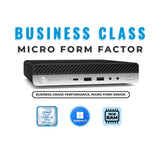 HP ProDesk 600 G4 Mini PC Desktop Computer | Intel Core i5-8500T Boost @ 3.50GHz (8th Gen) | 8GB RAM-32GBRAM | 256GB SSD-512GB SSD | Intel UHD Graphics | Windows 11 Pro | Keyboard & Mouse Included | Grade A Certified Refurbished | Warranty Included HP