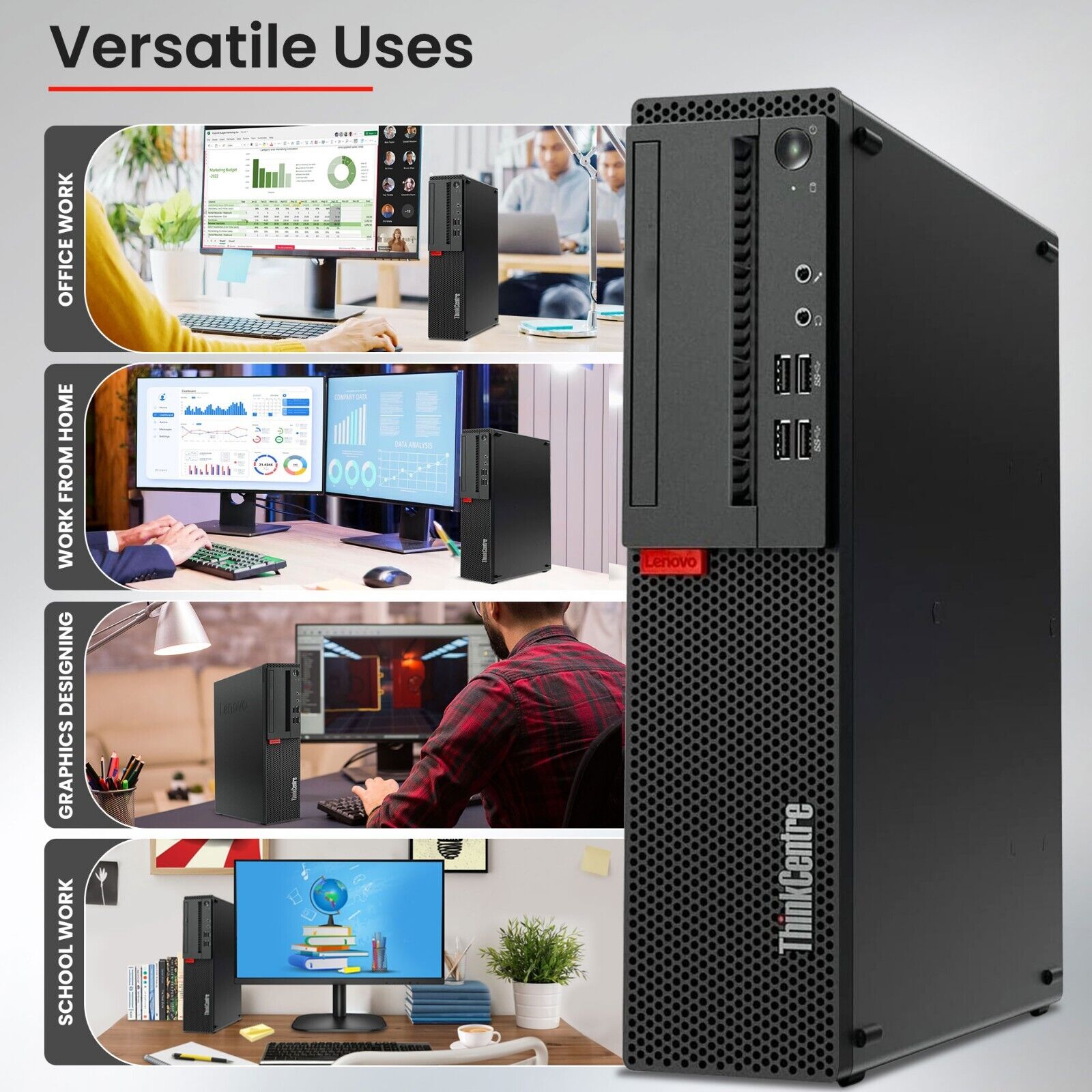 REFURBISH CANADA - Lenovo ThinkCentre M720S Desktop PC (SFF