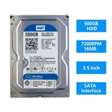 ***100% Health *** Lot of 5 HDD HARD DRIVE 500GB SATA  7200 RPM 3.5" for Desktop Refurbish Canada