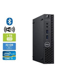 Dell OptiPlex 3060 Micro Desktop PC Business Computer – Intel Core i5-8400T (8th Gen, 6-Core up to 3.30GHz) | 32GB RAM | 1TB NVMe SSD | DisplayPort, HDMI, USB 3.0, RJ45 LAN | Wi-Fi | Windows 11 Pro | Grade A (Certified Refurbished) | Warranty Dell