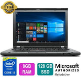 Lenovo ThinkPad T430 14.1” HD Laptop | Intel® Core™ i5 @ 2.6GHz (3rd Gen) | 8GB RAM | 128GB SSD  | Intel HD Graphics | Webcam | DVDRW | Windows 10 Pro x64 - Certified Refurbished