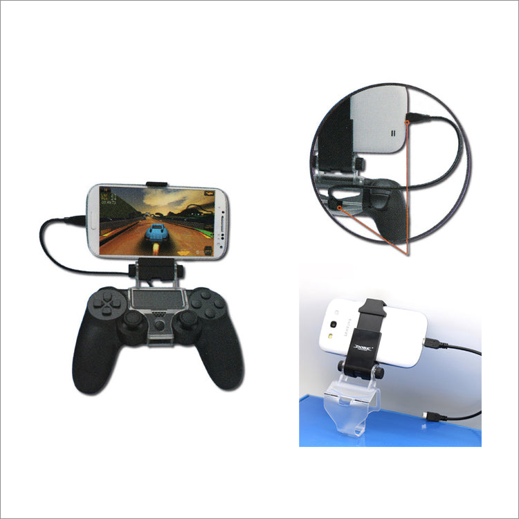 Dobe PS4 Controller Mobile Smart Phone Clip Mount Holder Black for