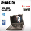 Lenovo ThinkPad X250 12.5'' Ultrabook |  Intel® Core™ i5-5300U @ 2.30GHz (5th Gen) | 8GB RAM | 240GB SSD HDD | Windows 10 Pro (Grade A Refurbished) | Warranty