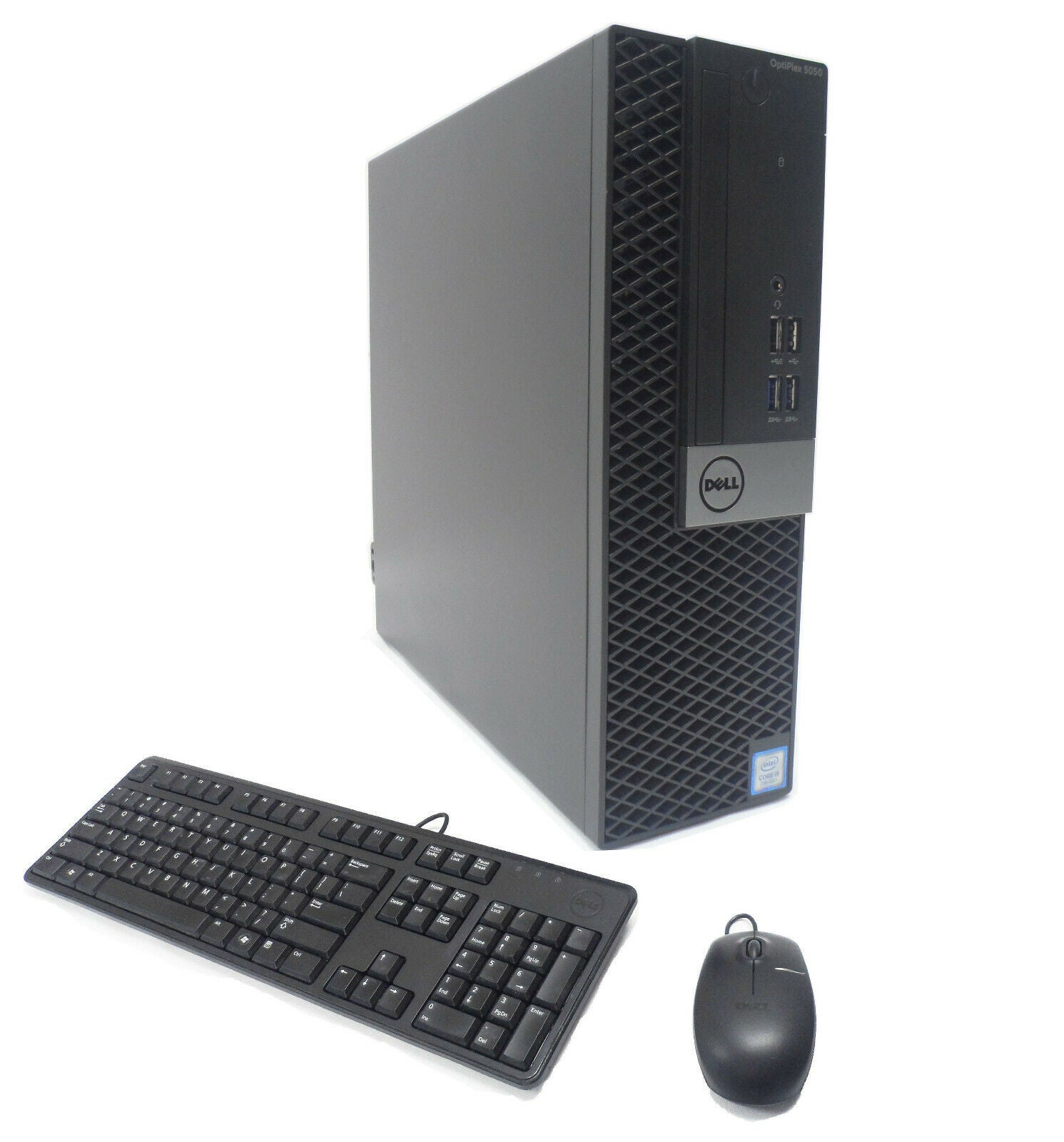 Dell OptiPlex 5050 (Refurbished) Desktop & Dell 24-inch (1080p 