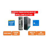 Lenovo ThinkCentre M93P (SFF) / Intel Quad Core i5-4570 (4th Gen) @ 3.6GHz / 8GB DDR3 RAM / 128GB SSD (Solid State Drive) / Wi-Fi, Keyboard & Mouse / USB 3.0 / VGA / DP / Gigabit Ethernet / Windows 10 Pro - 1 Year Warranty - Small Form Factor Desktop
