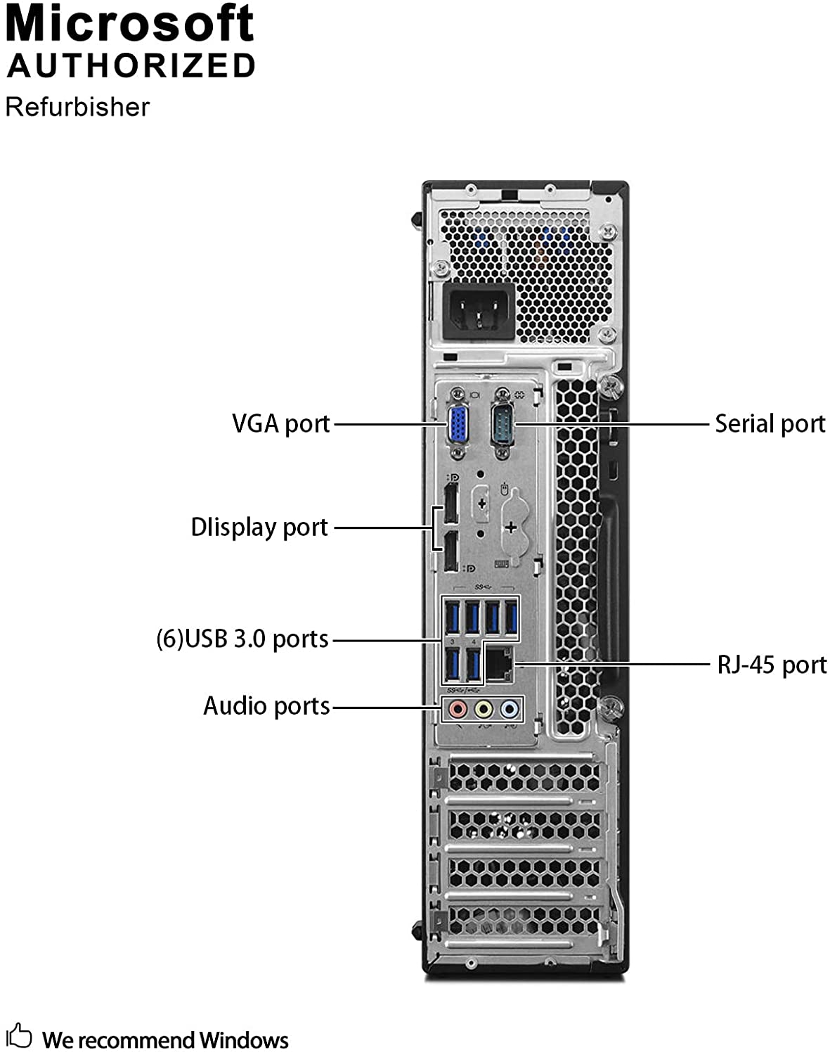 Lenovo ThinkCentre M910s (SFF) Desktop PC | Intel Core i5-6500 @ 3.2GHz  Quad-Core (6th Gen), 32GB RAM, 512GB SSD, Wi-Fi Adapter, Keyboard & Mouse 