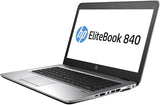 HP EliteBook 840 G1 (Laptop) 14" HD (720p) | Intel i5-4300U @ 2.6GHz (4th Gen), 8GB RAM, 256GB SSD, DisplayPort, VGA, RJ45 1Gbe, Bluetooth, USB 3.0, Windows 10 Pro x64, Grade A (HP Certified Refurbished) - 1 Year Warranty