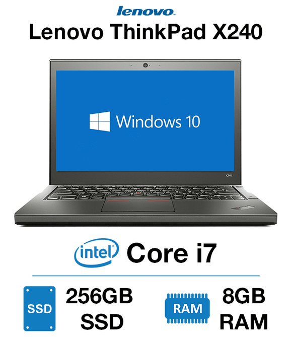Lenovo ThinkPad x240 Core i7 | 8GB RAM | 256GB SSD in Canada Certified IBM Refurbished 