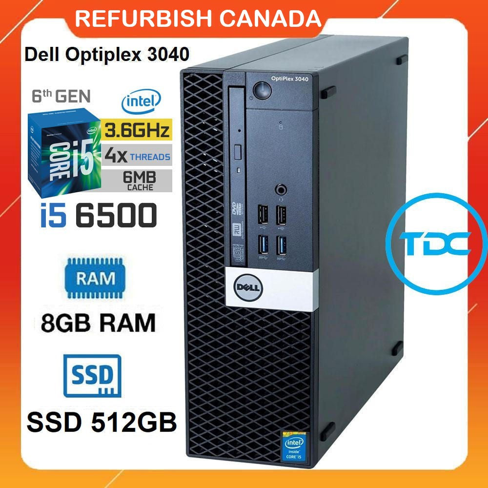 Refurbished Dell OptiPlex 3040 (SFF) Quad Core Desktop