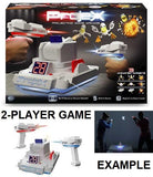 NSI PROJEX Image Projecting Arcade Game - PROJECTING GAME ARCADE LASER SHOOTER, 2 GUNS AND 3 ANIMATIONS  - SOLO , CO-OP or HEAD to HEAD (AGES 6+)