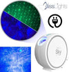 BLISSLIGHTS SKY LITE LASER PROJECTOR WITH LED NEBULA CLOUD - GREEN STARS/BLUE CLOUDS - WHITE