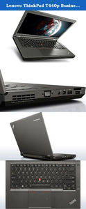 Lenovo ThinkPad T440p Business Laptop 14.1" HD+ (1600x900) | Intel Core i7-4600M @ 2.9GHz (4th Gen), 16GB RAM, 256GB SSD | Intel HD Graphics 4600 Webcam DVDRW | Windows 10 Pro x64 | Grade A (Certified Refurbished) - 1 Year Warranty
