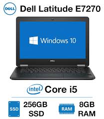 Dell Latitude E7270 Ultrabook 12.5" 7000 Series | Intel Core i5 6300U @ 2.4GHz (6th Gen) | 8GB DDR4 RAM | 256GB SSD  | Webcam | HDMI | Windows 10 Pro x64 | Grade A + (Dell Certified Refurbished)
