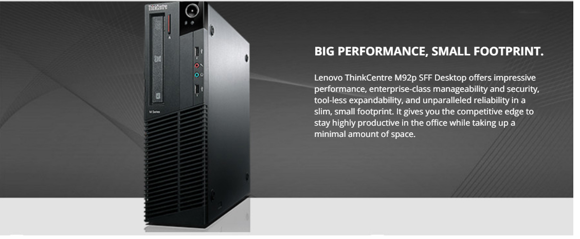 Lenovo ThinkCentre M92P Refurbished Desktop SFF Canada Free